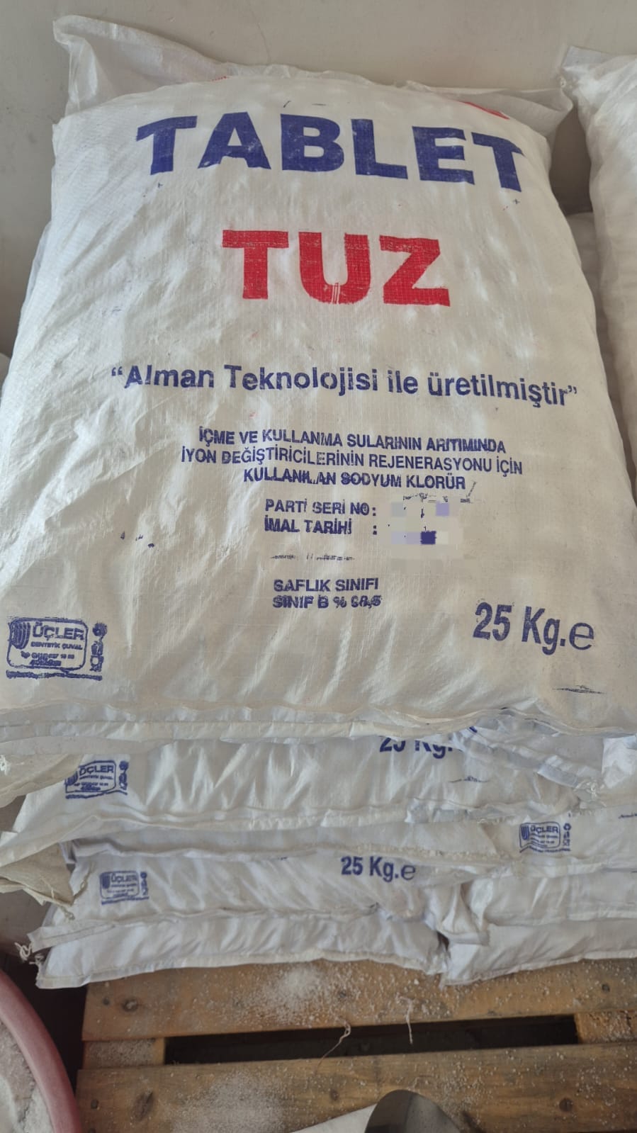 Tablet Su Yumuşatma ve Arıtma Tuzu - Bulaşık Makinesi Tuzu 25 Kg