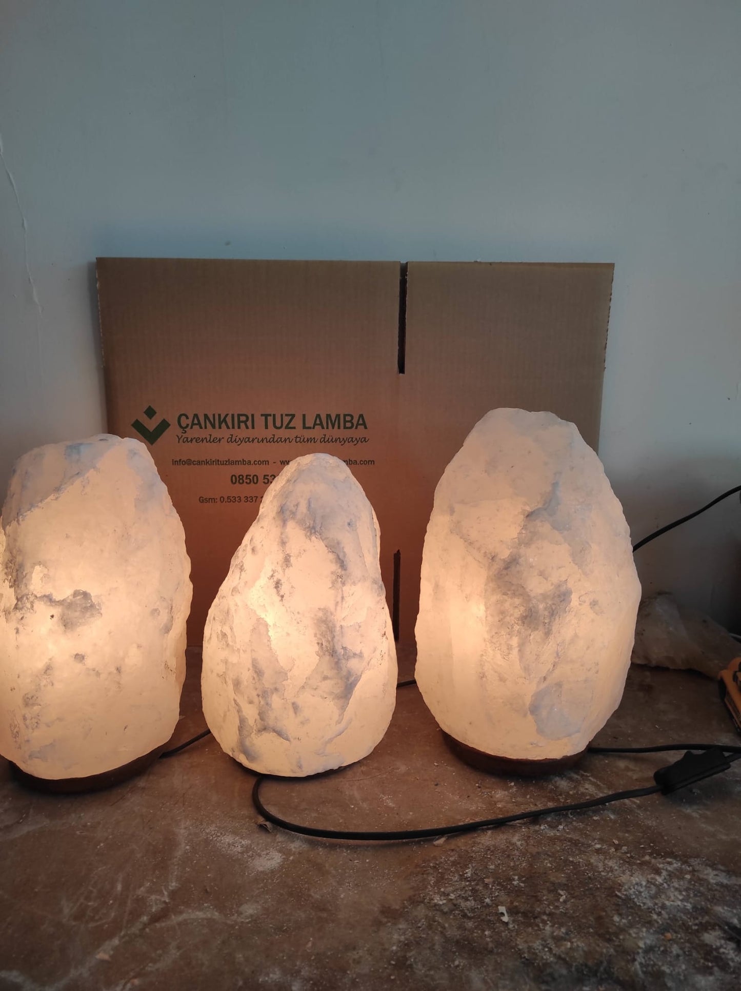 Kreatif Doğal Kaya Tuzu Lambası 1,5 KG